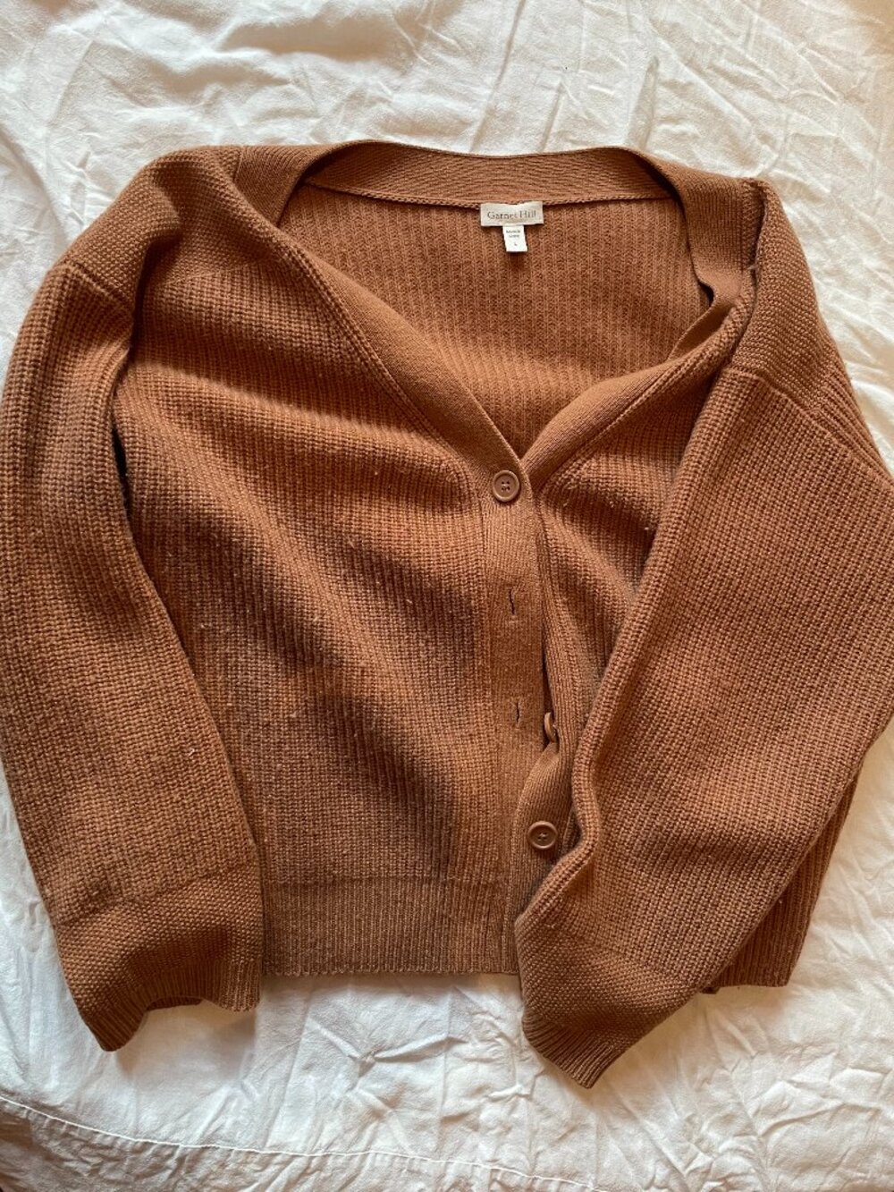Garnet Hill Cashmere Cardigan Size Large